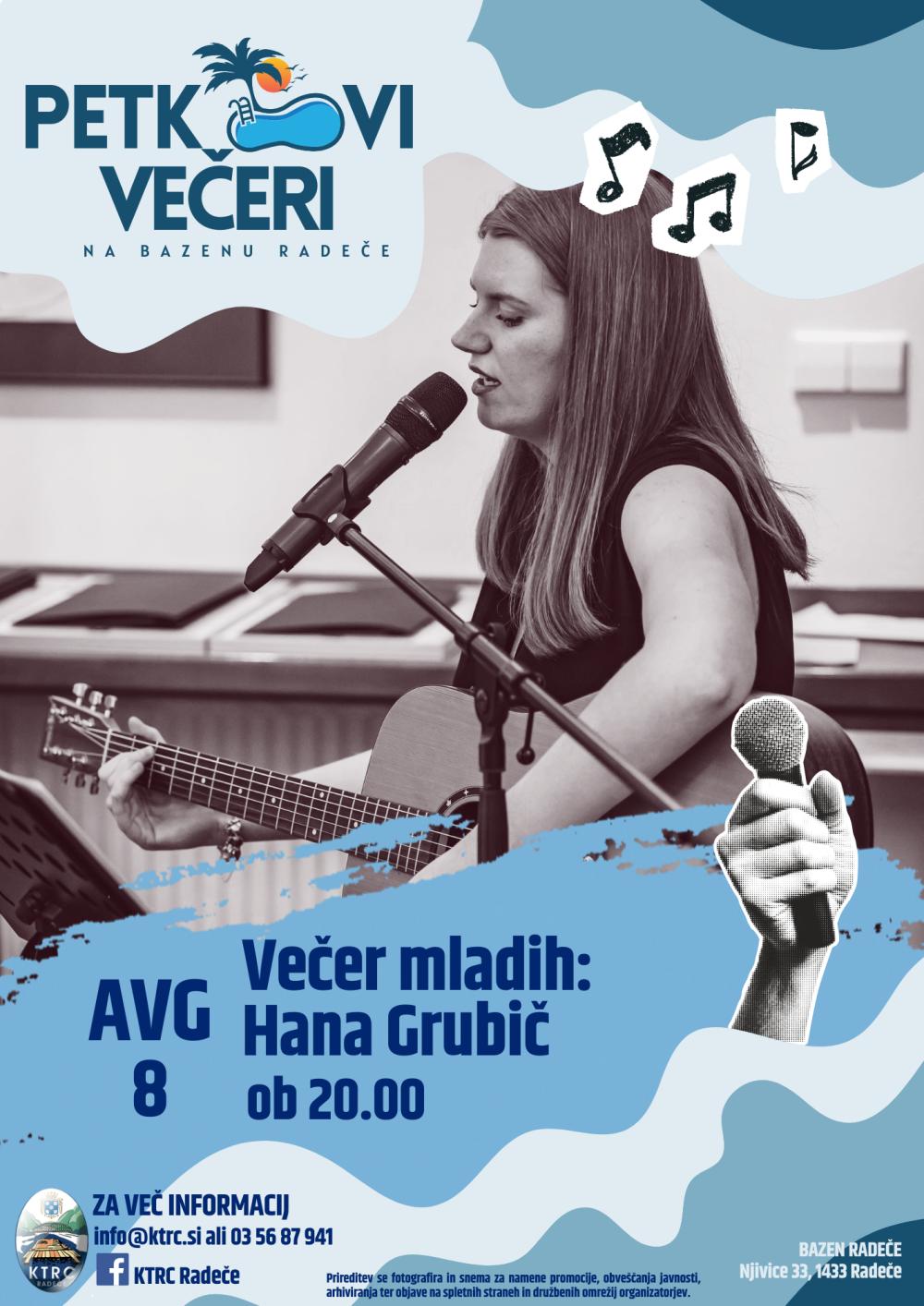 PETKOVI VEČERI - VEČER MLADIH: HANA GRUBIČ