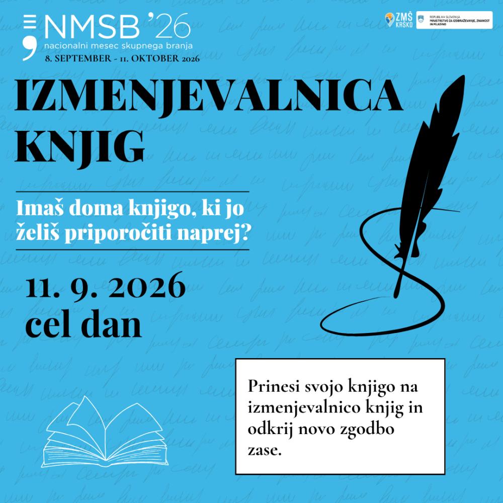 IZMENJEVALNICA KNJIG – KNJIGA ZA KNJIGO